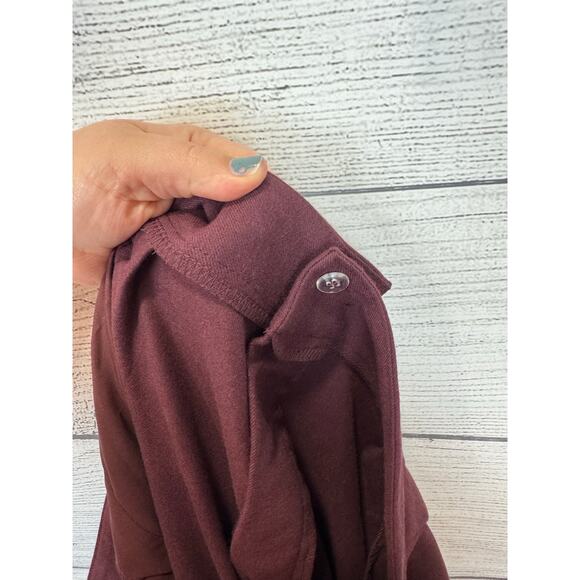 Torrid Plus Size Burgundy Brushed Twill Wide Leg Pants Size 24 Short - Picture 8 of 8